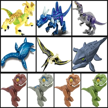 Fabrika Çıkışı!!! Yapı blok oyuncaklar Tuğla Jurassic Park Dünya Dinozorları Indoraptor Indominus T-Rex Çocuklar İçin Hediye