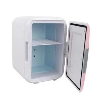 Araba Buzdolabı Küçük Yurt Buzdolabı 4 Litre Kozmetik Buzdolabı Mini Masa Buzdolabı Soğutucu Ve İsıtıcı Cilt Bakımı Kozmetik