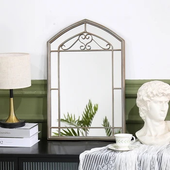 Antika Eski Dekoratif Aynalar Ev Salon Düzensiz Zanaat Masa Aynaları Ofis Minimalist Zarif Specchio Ev Dekorasyonu
