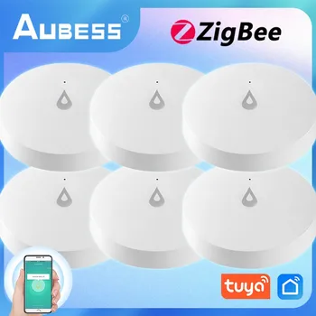 AUBESS ZigBee Su Kaçak Sensörü Tuya Akıllı Ev Su Seviyesi Dedektörü Akıllı Yaşam App Güvenlik Su Sızıntılarına Karşı Koruma