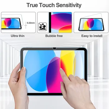 100 Adet / grup HD Tablet Temperli Cam Ekran Koruyucu için iPad 10th 9th 8th 7th 6th 5th GenerationPro 11 10 Hava 5 4 3 Mini 6 5 4