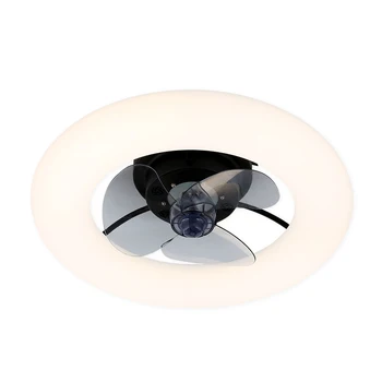 Küçük boyutlu led tavan vantilatörü bakır sessiz motor düşük gürültü 220v modern ışıklı tavan fanı avize