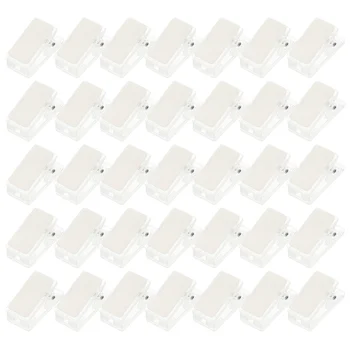 35 Adet kendinden Yapışkanlı klip küçük Kimlik kartları duvar klipleri rozet tutucu plastik Bahar fotoğraf