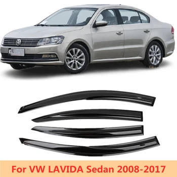 VW LAVİDA Sedan 2008-2010 için 2011 2012 2013 2014 2015 2016 2017 Yan Pencere Havalandırma Siperliği Güneş Yağmur Deflektör Guard Tente Barınak