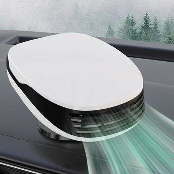 12 V taşınabilir ısıtma fanı 360 derece rotasyon buğu çözücü buz çözücü buğu çözücü hızlı ısıtma araba soğutma fanı taşınabilir ısıtıcı buz çözücü