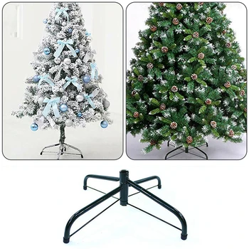 Noel Ağacı Alt Destek Katlanabilir Demir Sabit Noel Ağacı Standları 4 Ayak Sahipleri Gadgets Tatil Parti Dekorasyon