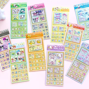 30 adet Sanrio Damga Çıkartmalar Karikatür Cep Dekorasyon kendi başına yap çıkartma Japon Ve Kore Kırtasiye Sticker Sevimli Kuromi Melodi Hediye