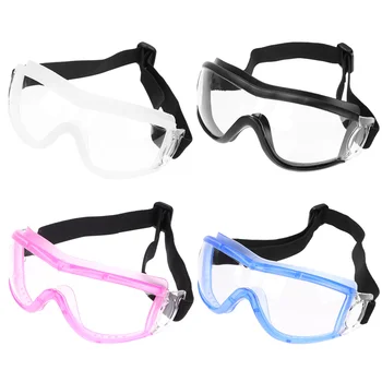 4 adet Güvenlik Gözlükleri Gözlük Şeffaf Gözlük Güvenlik Gözlükleri Anti Sis Göz Koruması Açık Seyahat için