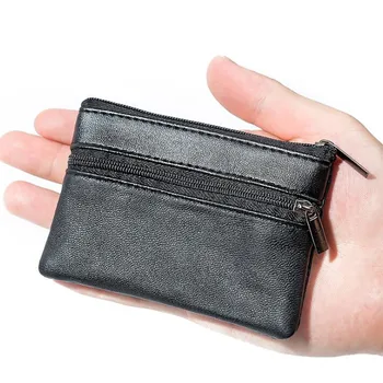 Kadın Erkek bozuk para cüzdanı Erkekler Küçük Çanta Cüzdan Değişim Çantalar Fermuar Para Çantaları Çocuk Mini Cüzdan Deri Anahtarlık Carteira