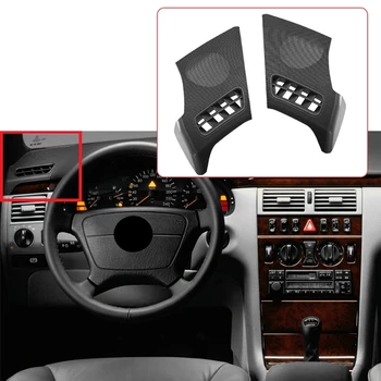 Araba Dash Kurulu R + L Yan Hava Firar hoparlör ızgarası Kapağı Mercedes Benz için W210 E sınıfı E320 E430 E55 1996-2002