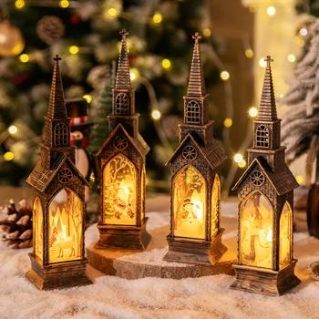 Noel hediyesi Şenlikli Noel dekorasyon hediye ışıklı ev süslemeleri popüler yaratıcı gece lambası elektronik mum
