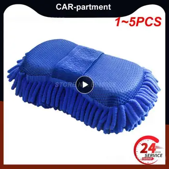 1 ~ 5 ADET Araba Yıkama Süngeri Mercan Sünger Temizleme Oto Eldiven Styling Temizleme Süngeri Araba Bakımı Detaylandırma Fırçaları Yıkama Malzemeleri