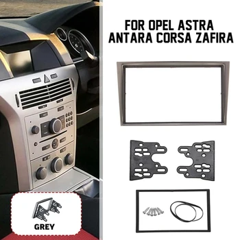 2 Çift Din Radyo Stereo Paneli Ön Panel Kiti Kurulum Trim Kiti Opel Astra Antara Corsa Zafira İçin