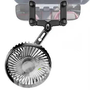 Araba Ayna USB Fan Otomatik Fan Araba Soğutma Fanı Dikiz Aynası Araba İç Sessiz Ayarlanabilir Evrensel Taşınabilir araba fanı Arka
