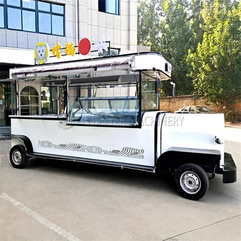 Stokta 4M mobil gıda kamyonu ikram servisi treyleri Hot Dog Dondurma Kabarcık Çay kahve arabası Sokak Elektrikli gıda satış Kiosk Van
