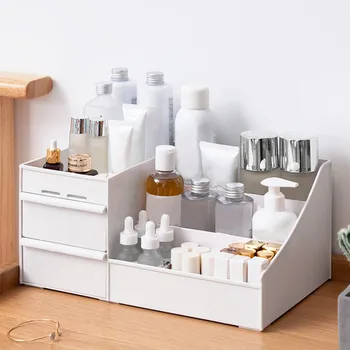 Makyaj Çekmece Organizatör Kozmetik Konteyner Masaüstü Çeşitli Eşyalar saklama kutusu Yeni Moda Ve Basit Ev Eşyaları 2023 Organizatörler