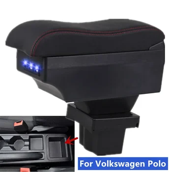 Volkswagen virtus için Kol Dayama kutusu Volkswagen Polo İçin Araba Kol Dayama 2019-2023 Merkezi saklama kutusu ile USB Araba aksesuarları