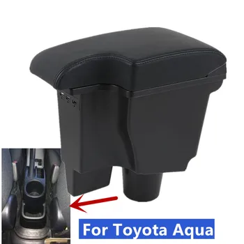 Toyota Aqua için Kol Dayama Toyota Aqua Prius C araba kol dayama kutusu Dahili Güçlendirme USB şarj saklama kutusu Araba aksesuarları