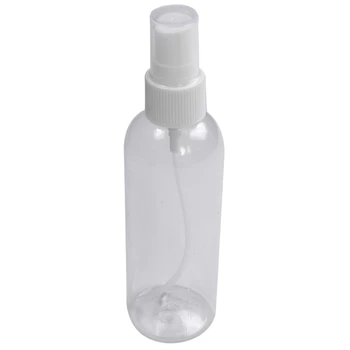 50 ADET 100 Ml Şeffaf Plastik Parfüm Atomizer Küçük Mİni Boş Sprey Doldurulabilir Şişe Seyahat Şişeleri Seti