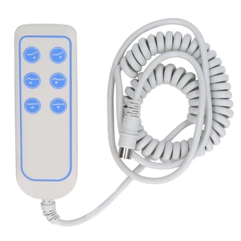 Kaldırma Yatağı Uzaktan Kumanda Kaldırma Yatağı Kontrolörü Elektrikli PVC IP66 Aşınmaya Dayanıklı Kaldırma Koltuğu Hastane için El Kontrolü (8 Pin)