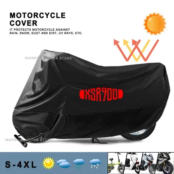 Motosiklet örtüsü UV Koruma Toz Geçirmez Kar Geçirmez Açık Havada Tüm Yıl Motosiklet Su Geçirmez Kapak YAMAHA XSR900