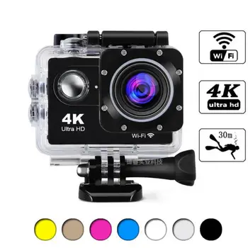 Dalış Ekipmanları Yedi Şık ve Popüler Renk 360 ° Su geçirmez Ürün Boyutu 60 41 25mm Sualtı Kamera 4k