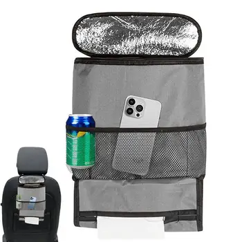 Araç soğutucu çanta Araç Soğutucu Çanta Yalıtım Katmanı İle Otomatik Tutucu Çanta İki Yönlü Fermuarlı Taşınabilir Aperatif Torbalar İçecekler İçin
