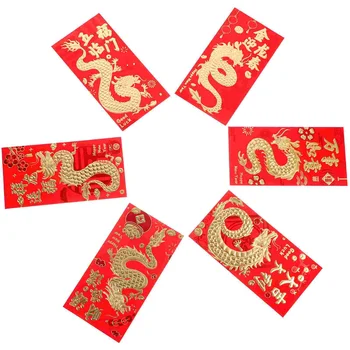 Yeni Yıl Kırmızı Zarflar Şanslı Para Korusun Kırmızı Cepler Yıl Çin Bahar Yeni Yıl Düğün Töreni Süslemeleri