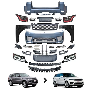 2022 Yeni Tasarım Gövde Kiti Range Rover Sport İçin L494 14-17 yükseltme 2020 OEM PP + ABS Malzeme Ön + Arka Tampon Çamurluk Lambası