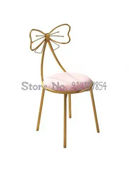 Nordic ışık lüks boş sandalye modern minimalist makyaj net kırmızı kelebek sandalye ıns yatak odası kız soyunma dışkı