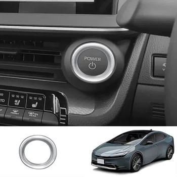 Motor Çalıştırma Düğmesi Trim Toyota Prius 2023 İçin 2024 60 Serisi İç Araba Sticker Otomobil Parçaları Kontak Anahtarı Koruma Halkası 3D