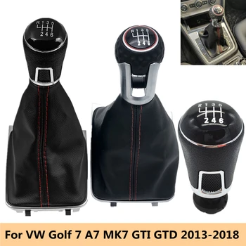 Araba Styling Vites Topuzu Körüğü bot kılıfı Kılıfı Yaka VW Volkswagen Golf 7 İçin A7 MK7 GTI GTD 2013 2014 2015 2016 2017 2018