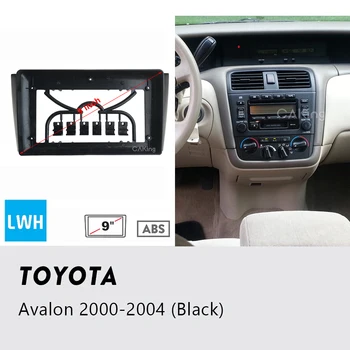 9 inç Araba Fasya Radyo Paneli TOYOTA Avalon 2000-2004 için Dash Kiti Kurulum Facia Konsol Çerçeve 9 inç adaptör plakası ayar kapağı