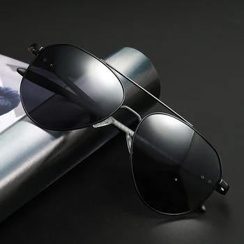 Metal Polarize Güneş Gözlüğü Erkekler İçin Klasik Oval Uçan Sürüş UV400 Açık Polikarbon güneş gözlüğü Trend Gözlük CFS001