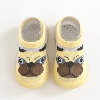 Unisex Bebek Ayakkabıları İlk Ayakkabı bebek yürüteci Yürümeye Başlayan İlk Yürüteç Bebek Kız Çocuklar Yumuşak Kauçuk Taban Bebek Ayakkabı Örgü Patik kaymaz