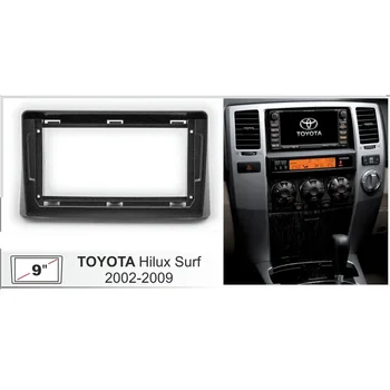 9 inç Araba Fasya Radyo Paneli Toyota 4 Runner 2002-2009 için Dash Kiti Kurulum Facia Konsolu Çerçeve Adaptörü 9 inç Plaka ayar kapağı