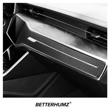 Alcantara Audi A6 C8 A7 4K8 2019-2021 Araba Merkezi Konsol Pano Paneli çerçeve Trim Sticker Oto İç Aksesuarları