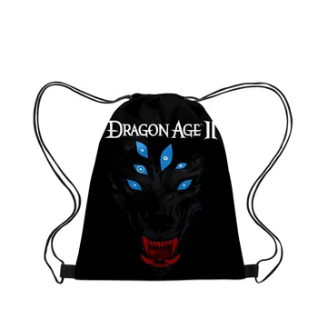 Dragon Age Dreadwolf Çanta Bez Tuval rawstring çantası sırt çantası Kadın / Erkek Eğlence sırt çantası