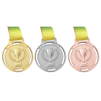 Meşale Madalya Maç Madalya Rozetleri Hediyelik Eşya Altın Ödül Çocuk Kazanan Ödül Rozeti Spor Günü Asılı Kayış ile