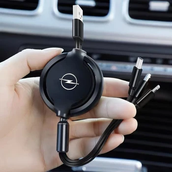 3-in-1 Mikro Veri Kablosu USB Tip C Hızlı Şarj İçin Opel Insignia Astra Corsa D Meriva Signum Vivaro Mokka Adam Combo OPC Vectra