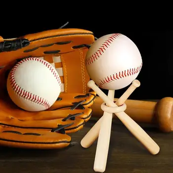 Mini beyzbol sopası Braketi Beyzbol Tutucu Beyzbol Golf Tenis Topu Ekran Standı Hatıra Topu Ahşap destek tutucu Yeni