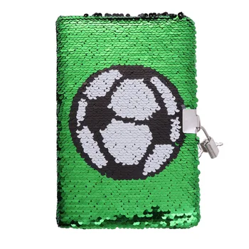 Dizüstü günlük kilidi Günlüğü Pullu Kız Erkek çocuk futbolu Hediyeler Dergiler Not Defteri Futbol Anahtar Planlayıcısı Kız Notebooklar Günlük