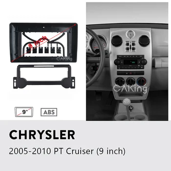 9 inç Araba Fasya Radyo Paneli CHRYSLER PT CRUİSER 2004-2010 için Dash Kiti Kurulum Facia Konsolu Çerçeve adaptör plakası ayar kapağı