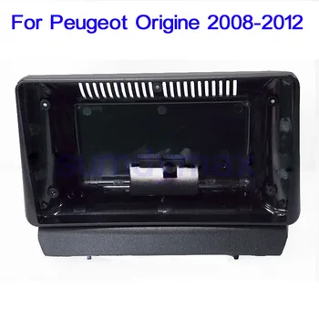 2 Din 9 İnç Araba Radyo Fasya Peugeot orijinal 2008-2012 DVD Stereo Çerçeve Plaka Adaptörü Montaj Dash