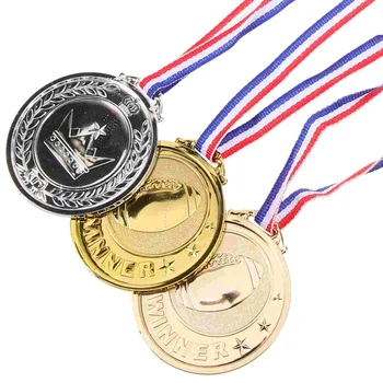 3 adet Maç Madalyası Ödül Madalyası Ödül Madalyası Asılı Madalya Ödül Töreni Madalyası