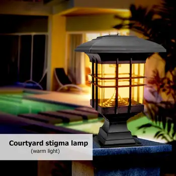 Çift kullanımlı 3LED güneş enerjisi ayağı lambası ABS ve akrilik beyaz / sıcak ışık açık bahçe Yard çim dekoratif ışık