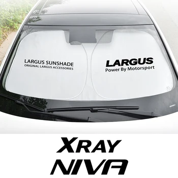 Araç ön camı Güneşlik Kapak Katlanır Güneşlik Anti UV pencere teli Koruyucu Aksesuarları Lada Largus İçin Xray Niva Bronto 4x4