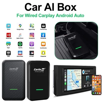 Apple Araba Oynamak için Kablosuz Adaptör CarPlay Araba Aı Kutusu Android Otomatik USB Dongle WİFİ + Bluetooth uyumlu 5.0 Çift Bağlantı