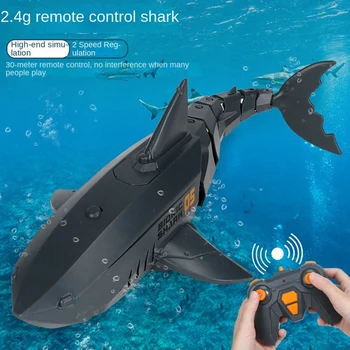 Akıllı Uzaktan Kumanda Balık çocuk Yüzme Havuzu Plaj Banyo Oyuncakları Simülasyon Uzaktan Kumanda Mekanik Balık Robot Dayanıklı Siyah