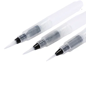 1 adet Boş Kalemlik Su Kalem Boyama Fırçası Doldurulabilir Boya Fırçası Mürekkep Kalem Kaligrafi Çizim Boyama Çizim Kalem İşaretleyici